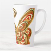 Red Guardian Angel Christmas Latte Coffee Mug Cup (Droite)