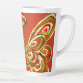 Red Guardian Angel Christmas Latte Coffee Mug Cup (Droite)