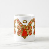 Red Guardian Angel Custom Art Coffee Mug Cup (Centre)