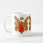 Red Guardian Angel Custom Art Coffee Mug Cup (Gauche)
