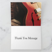 Red Guitar Better Bedankkaart (Binnen)