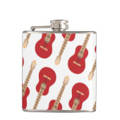 Red Guitar Pattern Heupfles (Voorkant)