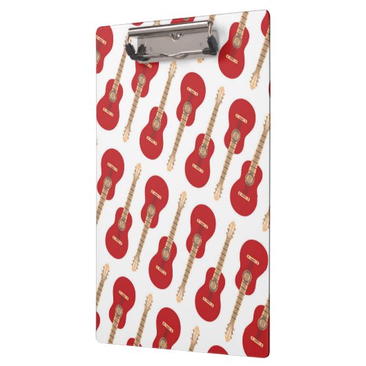 Red Guitar Pattern Klembord (Links)