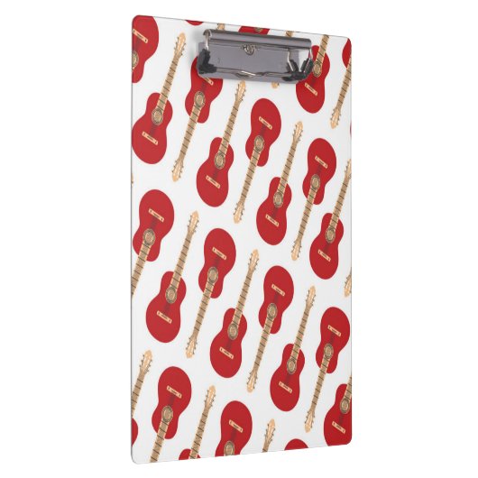 Red Guitar Pattern Klembord (Rechts)