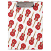 Red Guitar Pattern Klembord (Voorkant)
