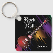 Red Guitar - Personaliseren Sleutelhanger (Voorkant)