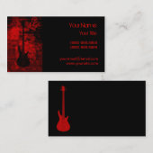 Red Guitar Visitekaartje (Voorkant / Achterkant)