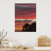 Red Gully Skies Poster (Keuken)