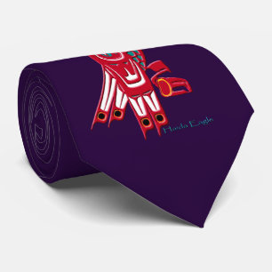 Red Haida Eagle Mode Stropdas