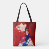 Red Hair Lady Canvas tas (Achterkant)