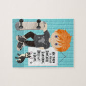 Red Hair Powerful and Brave Boy Jigzaag Puzzle Legpuzzel (Horizontaal)