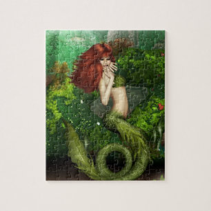 Red Haire Mermaid Puzzle Legpuzzel