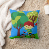 Red Haired Boy sur Coussin de vélo (Couverture)
