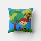 Red Haired Boy sur Coussin de vélo (Verso)