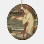  RED HAIRED MERMAID PORTRAIT KERAMISCH ORNAMENT (Links)
