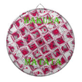 Red Hakuna Matata Style Dartbord (Voorkant)