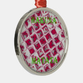 Red Hakuna Matata Style Metalen Ornament (Rechts)