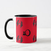 Red Halloween & Cat Design Mok (Links)