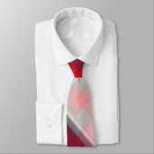 Red Hanky Abstract Design Cravate de mode (Attaché)