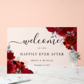 Red Happy Jamais Après Le Signe Acrylique Mariage (Mariage)