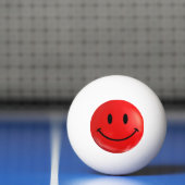 Red Happy Ping Pong Ball (Net)