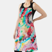 Red Hard Grunge. Shibori Pattern. Golden Brush Gra Schort (Insitu)