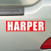 Red Harper Sticker (Op auto)