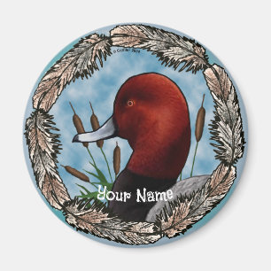 Red Head Duck magneet