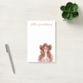 Red Head Lady Mint Dress Post-it® Notes (Kantoor)