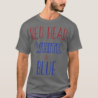 RED HEAD White amp Blue T-shirt