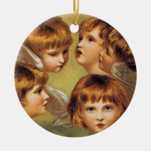 Red-Headed Angels Keramisch Ornament (Voorkant)
