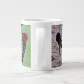 Red Headed Woodpecker Coffee Cup Jumbo Mok (Achterkant)