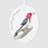 Red-Headed Woodpecker Ornament (voorkant)