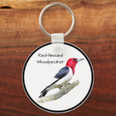 Red-Headed Woodpecker Sleutelhanger (Voorkant)