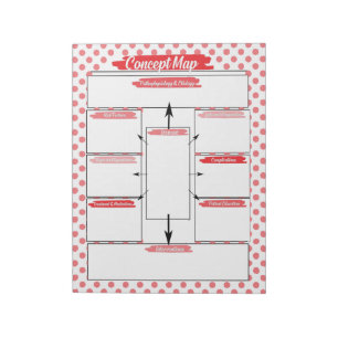 Red Healthcare Student Concept Kaart Sjabloon Notitieblok