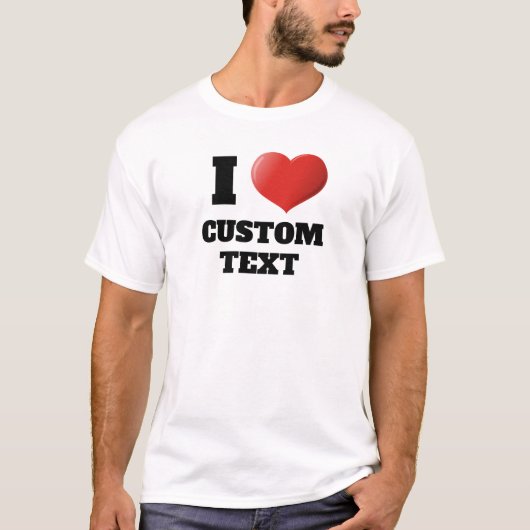 Red Heart 3D-pictogram T-shirt (Voorkant)