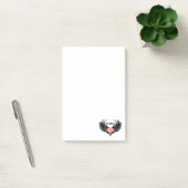 Red heart angel black wings post-it® notes (Kantoor)