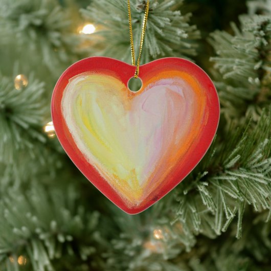 Red Heart Art Custom Holiday Ornements cadeaux (Arbre)