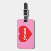 Red Heart Bagagelabel (Voorkant verticaal)