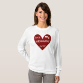 Red Heart Best Grammie Ever T-shirts en cadeautjes (Voorkant volledig)