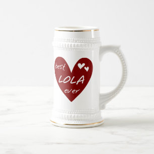 Red Heart Best Lola Ever T-shirts en cadeautjes Bierpul