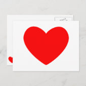 Red Heart Briefkaart (Voorkant / Achterkant)