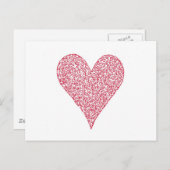 RED HEART BRIEFKAART (Voorkant / Achterkant)