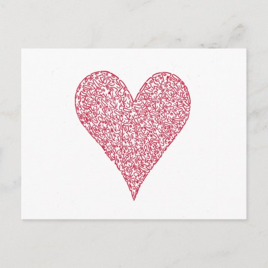 RED HEART BRIEFKAART (Voorkant)