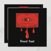 Red Heart Cassette Kaart (Voorkant / Achterkant)