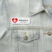 Red Heart Cat en Dog Veterinarian  Naamplaatje (In situ)