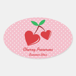 Red Heart Cherries behoudt label White Polka Dot