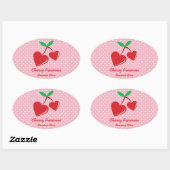 Red Heart Cherries behoudt label White Polka Dot (Vel)