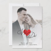 Red Heart Classic Romantic Two Photos Wedding (Voorkant)