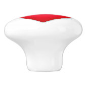 Red Heart Design gepersonaliseerd Initiaal Keramische Knop (Zijkant)